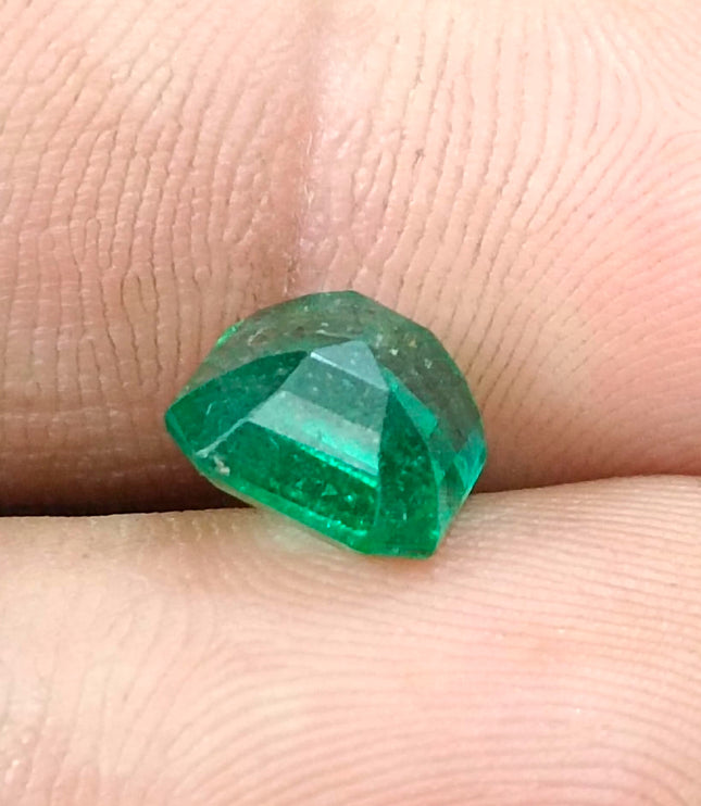 Zambian Emerald 3.13ct Certified Natural Medium Green Octagon Cut Loose Gemstone