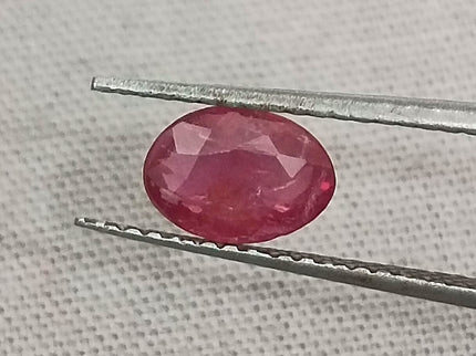 Certified 0.99ct Untreated Natural Pigeon Blood Red Ruby.