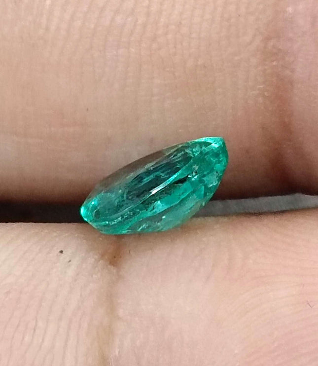Certified 1.15ct Zambian Natural Emerald