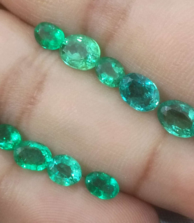 8.40ct Zambian Natural Emerald Parcel