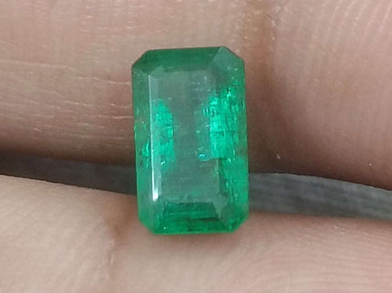 Panjshir Emerald 1.68ct Certified Deep Golden Green Natural Stone