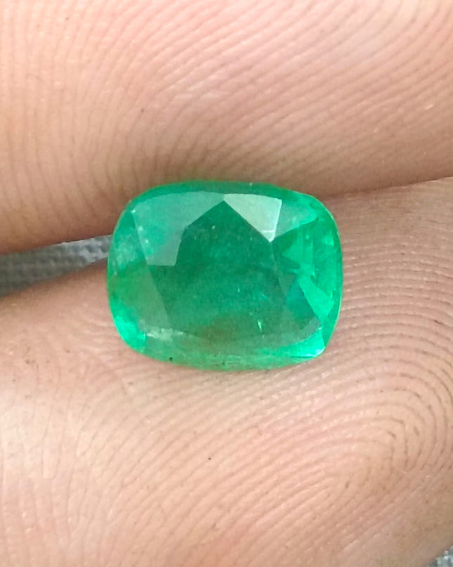 GSI Certified 2.32ct Neon Green Ethiopian Emerald, Natural Gemstone