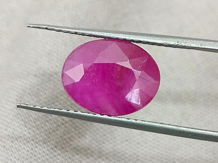 Mozambique Ruby 4.00ct Natural Unheated Red Oval Cut Certified Gemstone