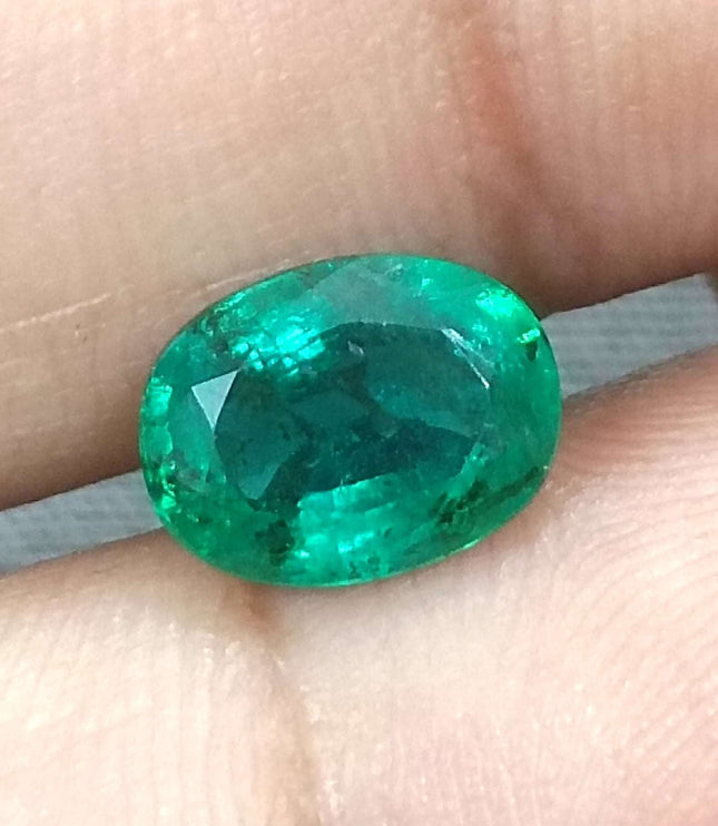 1.76ct Certified Natural Zambian Emerald Stone