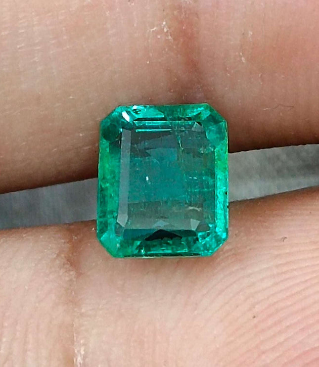 Certified 1.57ct Zambian Natural Emerald