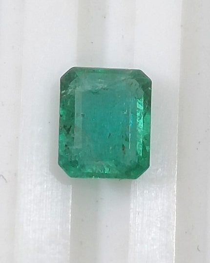 1.15ct Medium Light Green Zambian Emerald Minor Oiled Loose Gemstone