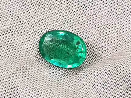 Certified 1.24ct Zambian Natural Emerald