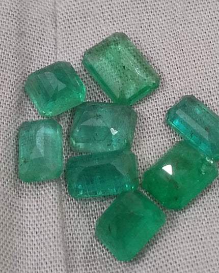13.63ct Natural Zambian Emerald Parcel Earth Mined Loose Gemstones