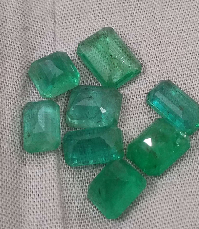13.63ct Natural Zambian Emerald Parcel Earth Mined Loose Gemstones