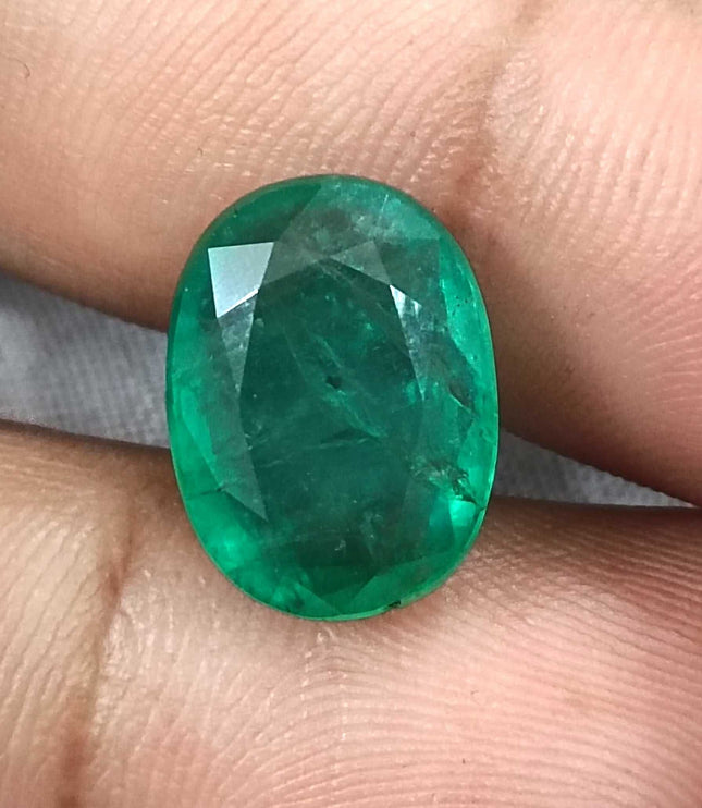 Panjshir Emerald 7.48ct Natural Spring Green Oval Cut Loose Stone