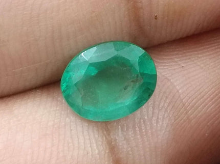 Certified 2.47ct Natural Zambian Emerald Stone.
