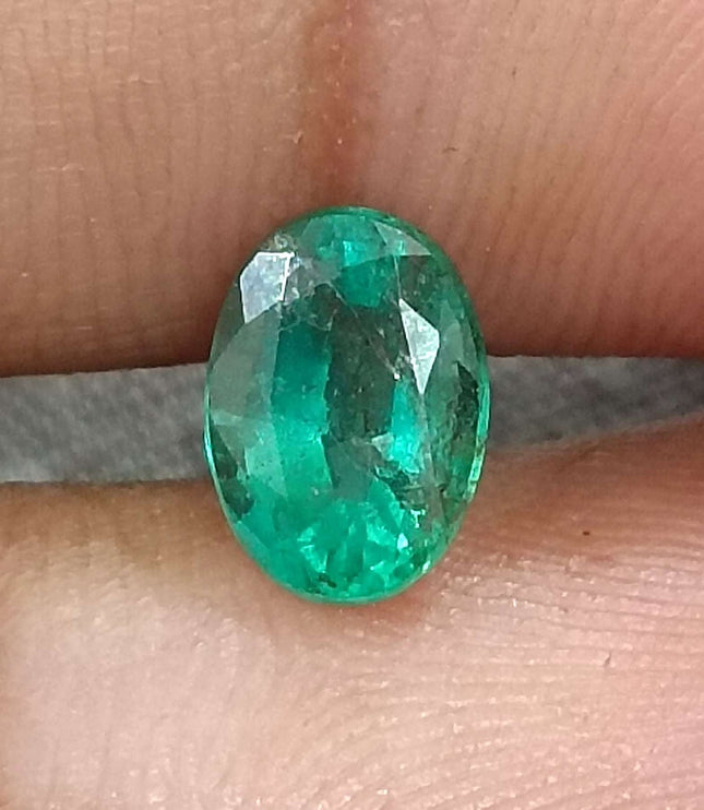 Certified 1.34ct Natural Zambian Emerald.