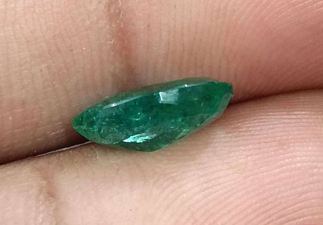 GSI Certified 2.40ct Zambian Emerald Earth Mined Loose Gemstone