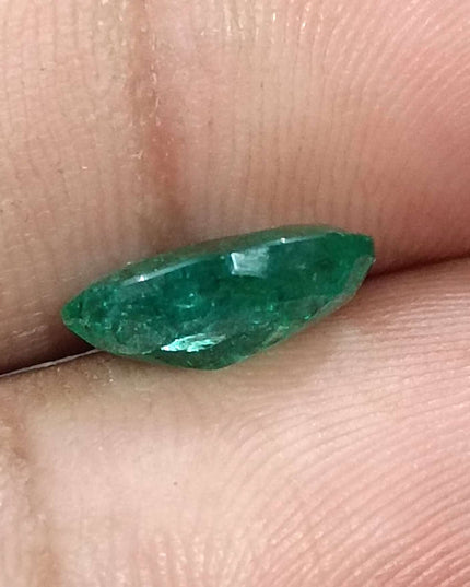 GSI Certified 2.40ct Zambian Emerald Earth Mined Loose Gemstone