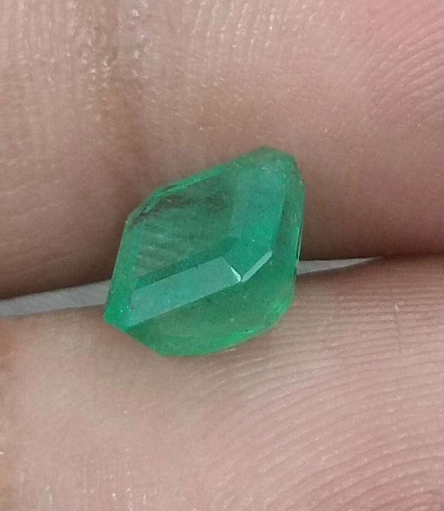 Zambian Emerald 2.24ct Certified Natural Octagon Cut Loose Gemstone