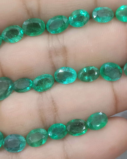 24.31ct Medium to Vivid Green Natural Zambian Emerald Parcel Minor Oiled Loose Gemstones