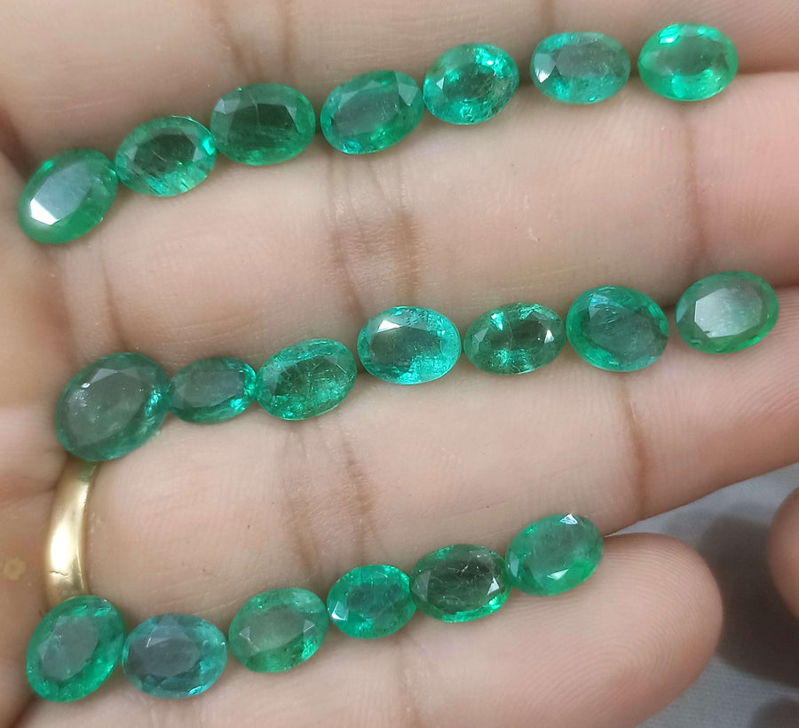 24.31ct Zambian Natural Emerald Parcel.