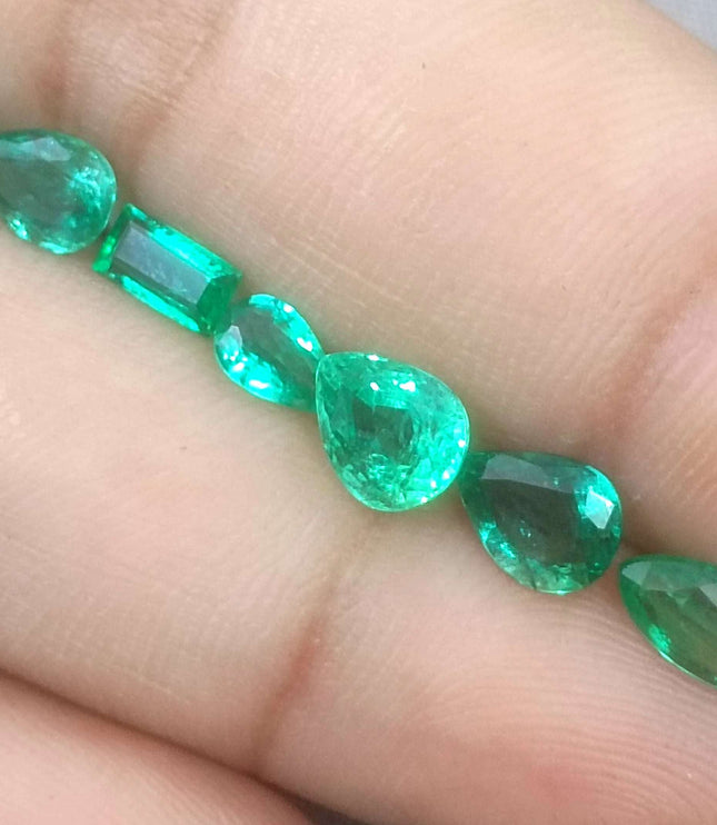 4.10ct Zambian Natural Emerald Parcel
