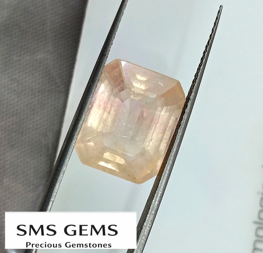 Padparadscha Sapphire 7.96ct Natural Sri Lanka Origin Pinkish Orange Unheated Loose Gemstone