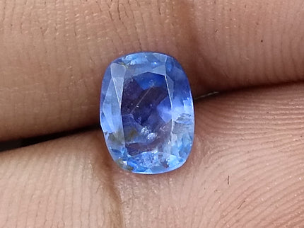 Unheated Cornflower Blue Sapphire 1.87ct Natural GSI Certified Cushion Cut Loose Gemstone