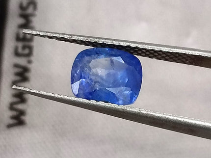 Natural Blue Sapphire 1.63ct Certified Medium Deep Color Sri Lanka Cushion Cut Loose Gemstone