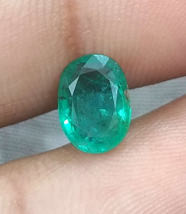 1.87ct Certified Natural Zambian Emerald.