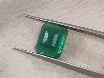 Certified 3.21 Zambian Natural Emerald.