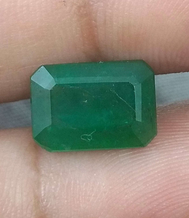 Zambian Emerald 5.29ct Natural Deep Green stone