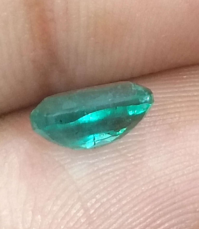 1.26ct Certified Natural Zambian Emerald Stone.