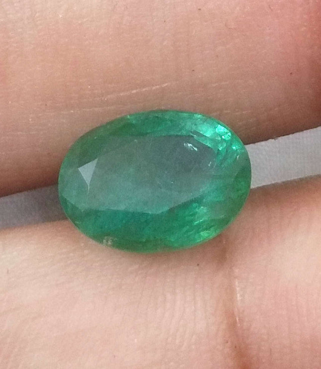 3.82ct Certified Natural Zambian Emerald Stone