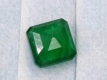 Natural Emerald 3.57ct Certified Deep Velvet Green Octagon Cut Loose Gemstone