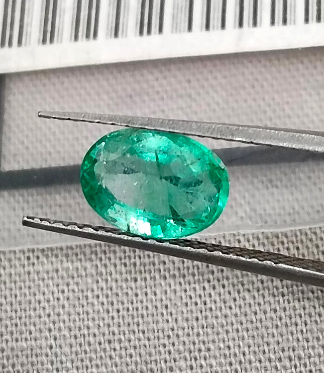 GSI Certified 1.42ct Panjshir Emerald Natural Gemstone