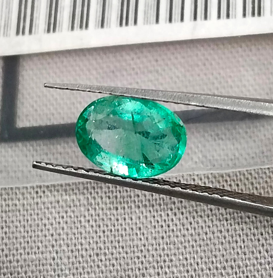 GSI Certified 1.42ct Panjshir Emerald Natural Gemstone