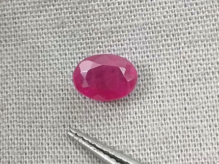 GSI Certified 0.85ct Blood Red Ruby, Natural Untreated Gemstone
