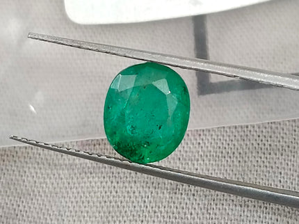 Zambian Emerald 2.38ct Certified Deep Green Natural Loose Gemstone