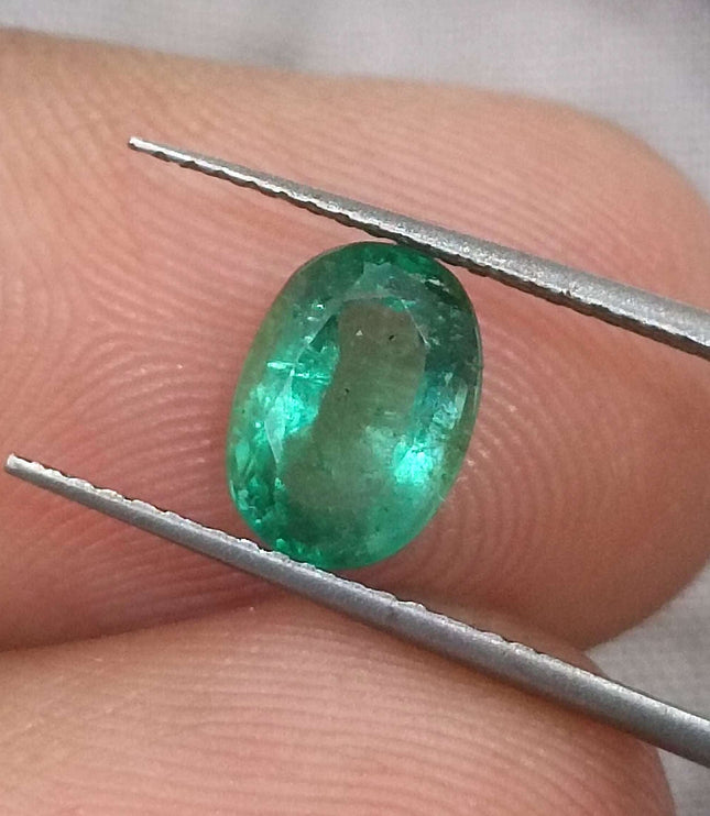 1.38ct Certified Zambian Natural Emerald.