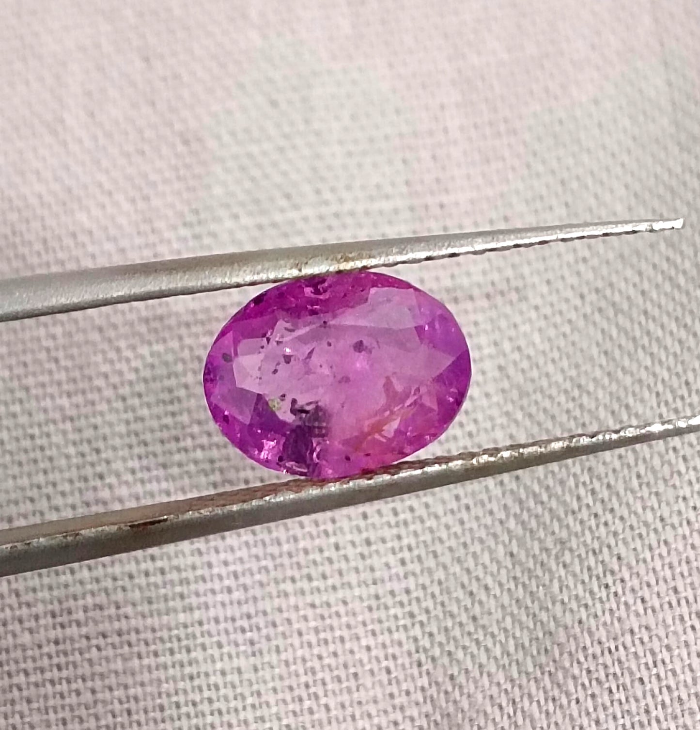 GSI Certified 2.13ct Purple Ceylon Sapphire , 100% Natural Untreated Gemstone