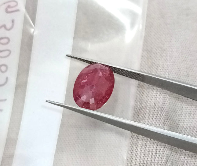 3.25ct Unheated Natural Ruby Crimsom Red SGL Certified Oval Cut Loose Stone
