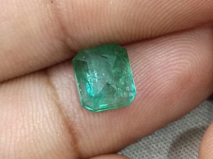 2.60ct Natural Emerald Medium Green SGL Certified Octagon Cut Loose Gemstone
