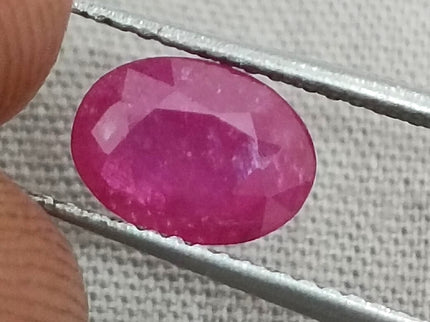 GSI Certified 1.50ct Mozambique Ruby, Natural Untreated Gemstone