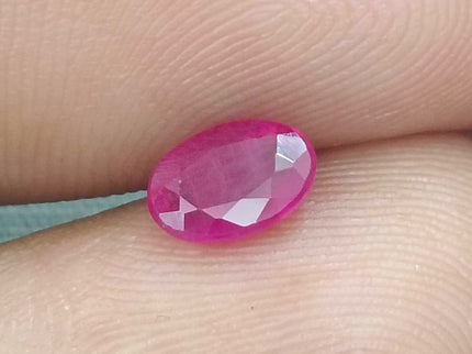 GSI Certified 0.85ct Blood Red Ruby, Natural Untreated Gemstone