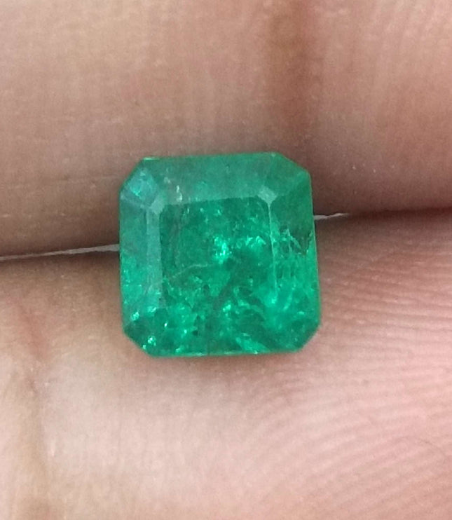 1.46ct Certified Zambian Natural Emerald Stone