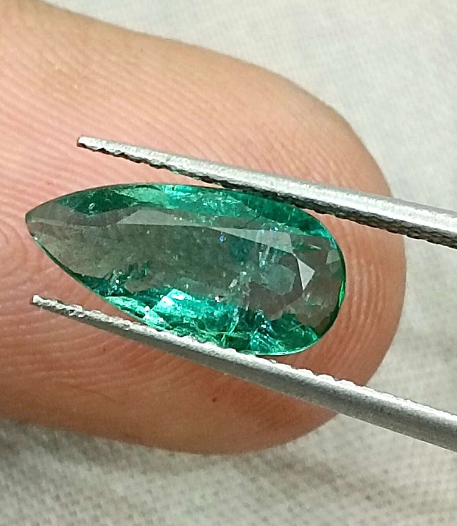 Certified 1.50ct Zambian Natural Emerald Stone