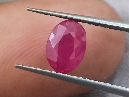 GSI Certified 1.03ct Mozambique Ruby, Natural Untreated Gemstone