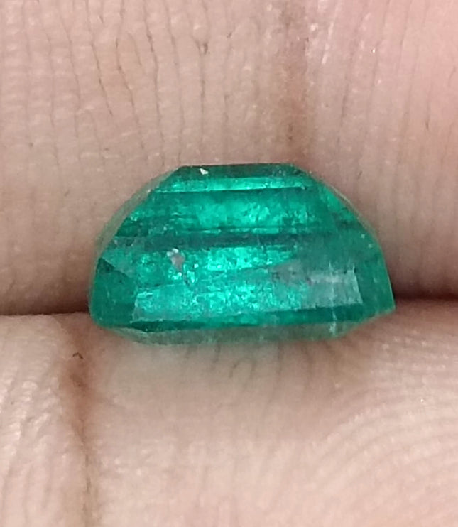 Certified 1.87ct Natural Zambian Emerald Stone
