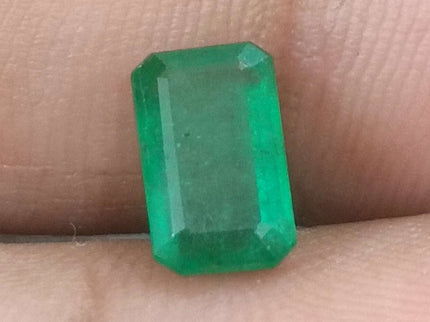 Swat Emerald 1.66 Certified Natural Medium Deep Green Gemstone