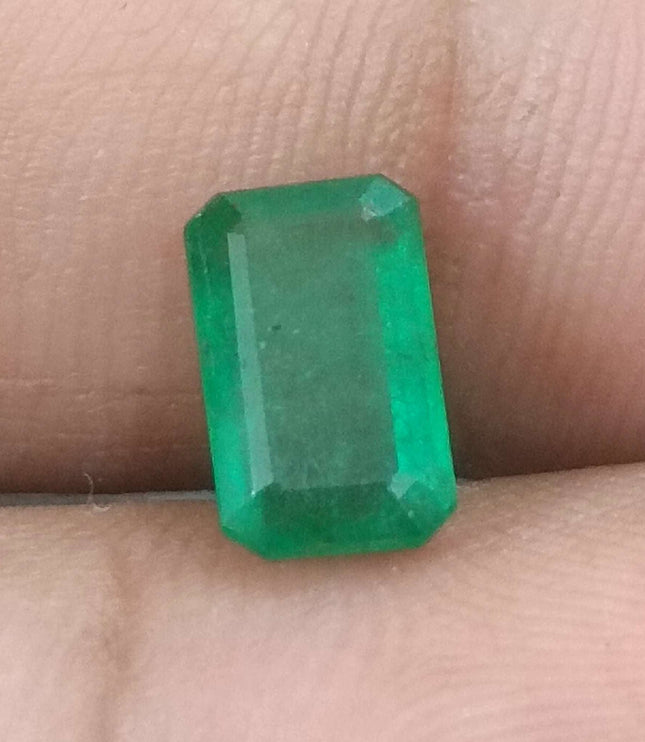 Swat Emerald 1.66 Certified Natural Medium Deep Green Gemstone