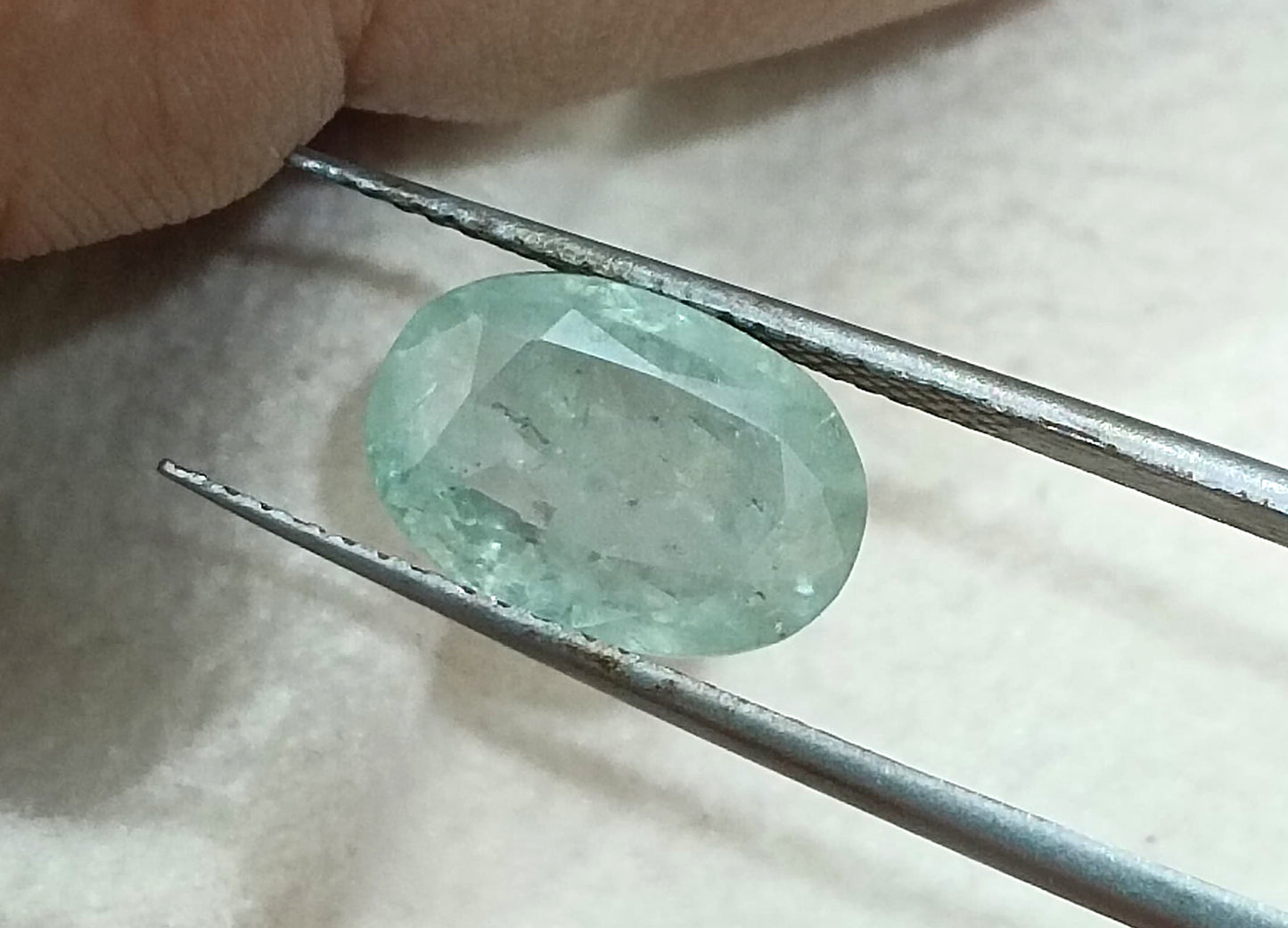 GSI Certified 4.49ct Green Ceylon Sapphire, 100% Natural Untreated Gemstone