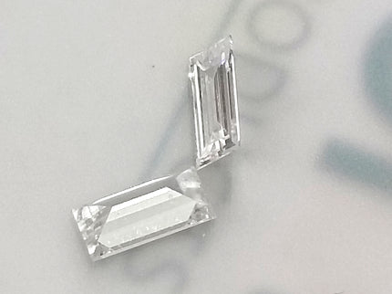 0.53ct Matched Pair Baguette Cut Diamonds(CVD)E VVS