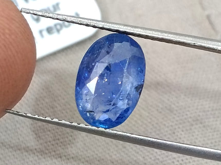 Blue Sapphire 2.86ct Natural GSI Certified Medium Color Sri Lanka Oval Cut Loose Gemstone H
